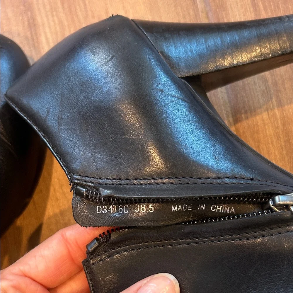 Geox Respira | Black Leather Ankle Booties
